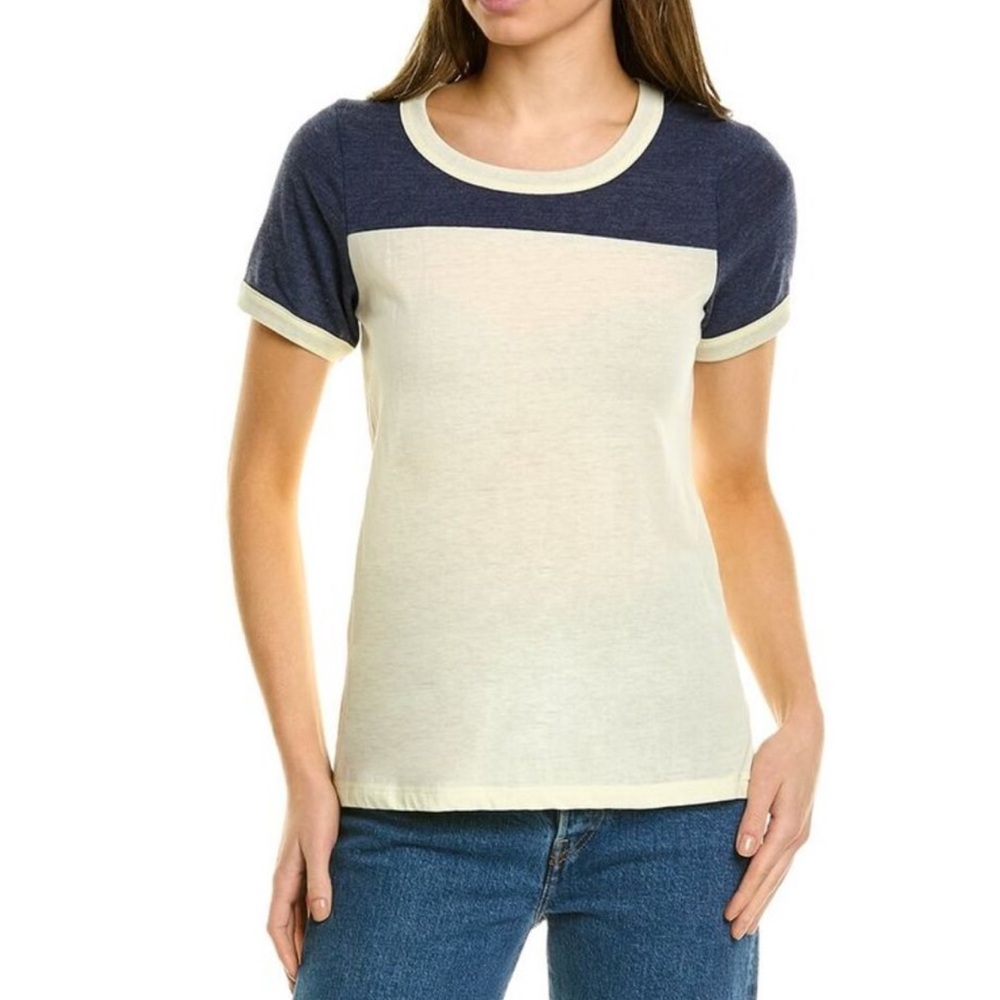 25) 🔵 REVOLVE Chaser Blocked Jersey Top NWT short sleeves size medium